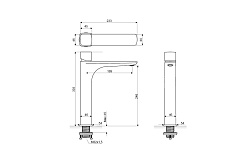 Excellent Смеситель для раковины KERIA AREX.2012CR хром – фотография-2