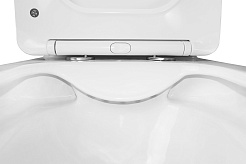 Azario Унитаз-компакт Anteo Square AZ-1218A безободковый с бачком с сиденьем микролифт белый – фотография-12