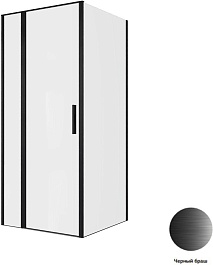 Allen Brau Душевой уголок Priority 90x90 3.31027.BBA/3.31045.BBA чёрный браш – фотография-5