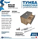 Teymi Тумба с раковиной Ritta 85 дуб эврика/графит матовый подвесная T60532 раковина T50106 – картинка-14