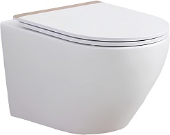 Esbano Унитаз Amapola-N DP подвесной безободковый белый – фотография-1