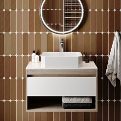 Teymi Раковина накладная в ванную Netta 50/37 глянцевый белый T51202 – фотография-7