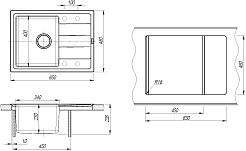 Florentina Мойка кухонная Комби 650 жасмин – фотография-3