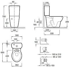Jacob Delafon Бачок унитаза Ove E1558 – фотография-2