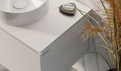 Jorno Тумба с раковиной Stone 100 белая – фотография-2