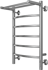 Terminus Полотенцесушитель электрический Классик П6 400x650 с полкой хром – фотография-2