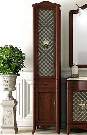 Opadiris Шкаф-пенал для ванной Виктория 44 L светлый орех – фотография-1