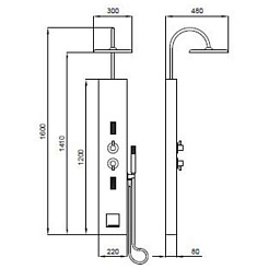 Kolpa San Душевая панель COMBO 3FT Disapore M – фотография-3