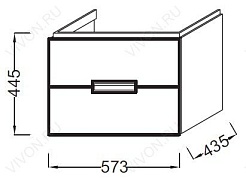 Jacob Delafon Мебель для ванной Reve 60 – фотография-7