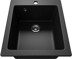 Teymi Мойка кухонная Helmi 42.5 черная матовая – фотография-2