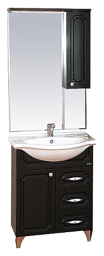 Misty Зеркальный шкаф Александра 65 R венге – фотография-2