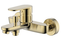 Aquatek Смеситель для ванны с душем Ника AQ1840BG золото шлифованное