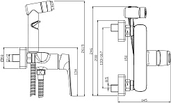Rossinka Гигиенический душ RS46-52 со смесителем хром – фотография-2