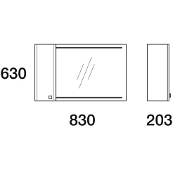  Мебель для ванной Nota 85 серая – фотография-7