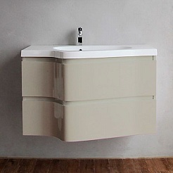 BelBagno Тумба с раковиной FORMICA 80 Tortora Lucido – фотография-1