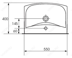 Cersanit Раковина Carina 55 – фотография-5