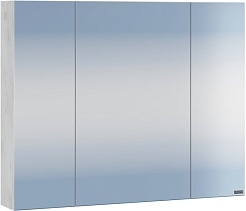 СанТа Зеркальный шкаф Марс 80 светлое дерево – фотография-1