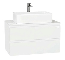 Onika Тумба с раковиной Алеста 80 подвесная белая