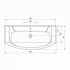Sanflor Мебель для ванной Толедо 105 венге, северное дерево светлое – фотография-11