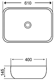 Grossman Раковина накладная 61 GR-3049 белая – фотография-5