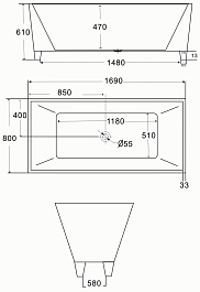 BelBagno Акриловая ванна BB53-1700 – фотография-2