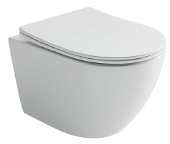 Ceramicanova Подвесной унитаз Uno Торнадо CN11001T белый – фотография-1