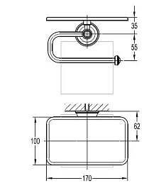 Art&Max Держатель туалетной бумаги Liberty AM-F-8989 – фотография-2