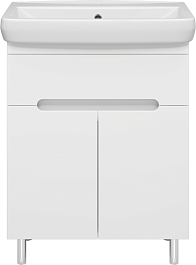 Misty Тумба под раковину Байкал 65 белая – фотография-1