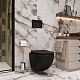 Ceruttispa Унитаз подвесной Sella Aria MB CT9160 черный матовый – картинка-17
