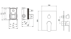 Aquatek Смеситель для душа и ванны Оберон AQ1246CR хром – фотография-2