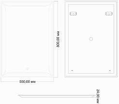 Mixline Зеркало Теодоро 55 – фотография-3