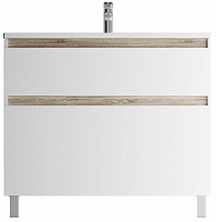 Am.Pm Тумба с раковиной X-Joy 100 белый глянец, напольная