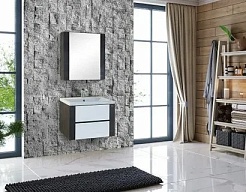 Onika Зеркальный шкаф Стоун 70.00 ателье темное – фотография-2