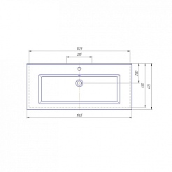 СанТа Мебель для ванной Венера 105 бежевый дуб – фотография-2