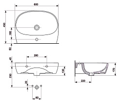 Cersanit Раковина Street Fusion 60 – фотография-2