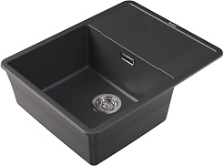 Florentina Мойка кухонная Пьемонт 650 черная – фотография-2