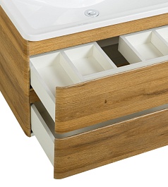 BelBagno Тумба с раковиной Albano 100 подвесная Rovere Rustico – фотография-6