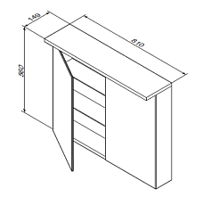 Am.Pm Зеркало-шкаф Spirit 2.0 80 белый глянец – фотография-2