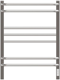 Lemark Полотенцесушитель электрический Linara П7 500x700 R хром – фотография-1