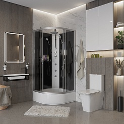 Niagara Душевая кабина Classic NG-3503-14BKTG – фотография-3