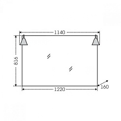 СанТа Мебель для ванной Монарх 120 черная – фотография-6