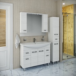 Runo Пенал для ванной Турин 30 R – фотография-3