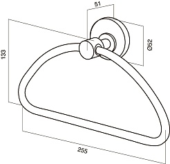 Am.Pm Полотенцедержатель Bliss A5534464 – фотография-3
