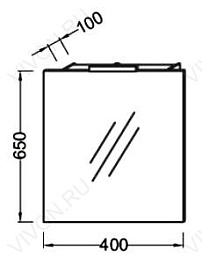 Jacob Delafon Зеркало "XS 40" – фотография-3