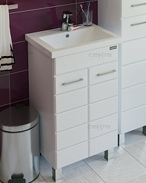 СанТа Тумба с раковиной Омега 50 напольная – фотография-2