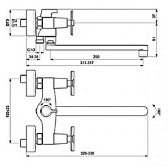 Vidima Смеситель для ванны и душа ART BA329AA – фотография-2