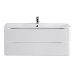 BelBagno Тумба с раковиной Acqua 120 подвесная Bianco Lucido – фотография-2