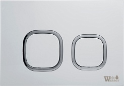 WeltWasser Инсталляция для унитаза Amberg 404 WT с белой глянцевой клавишей смыва – фотография-2