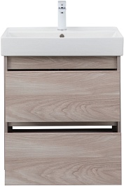 Aquanet Тумба под раковину Nova Lite 60 подвесная орех светлый – фотография-7