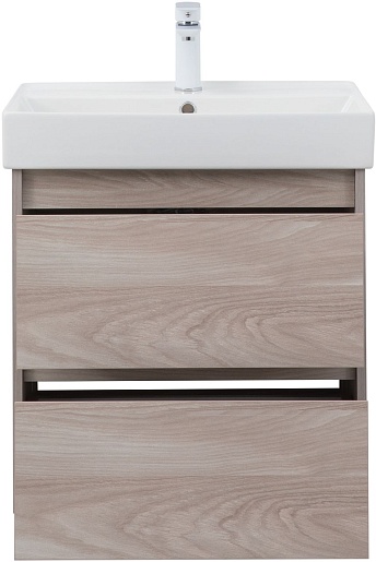 Aquanet Тумба под раковину Nova Lite 60 подвесная орех светлый – картинка-7